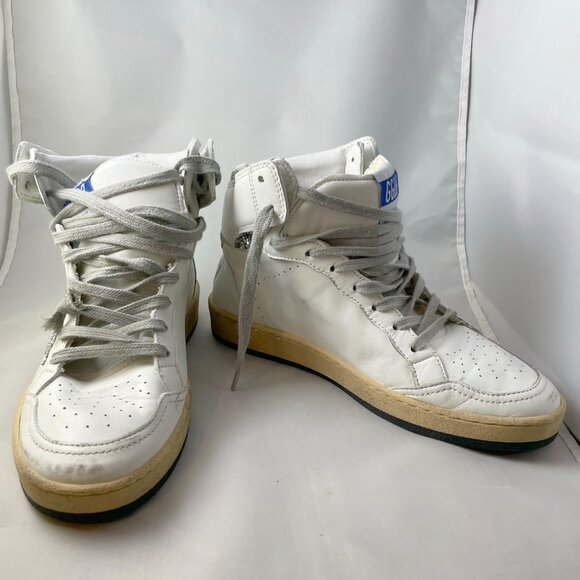 Golden Goose Sky Star Leather High-Top Sneakers EU37 NIB - Picture 4 of 10